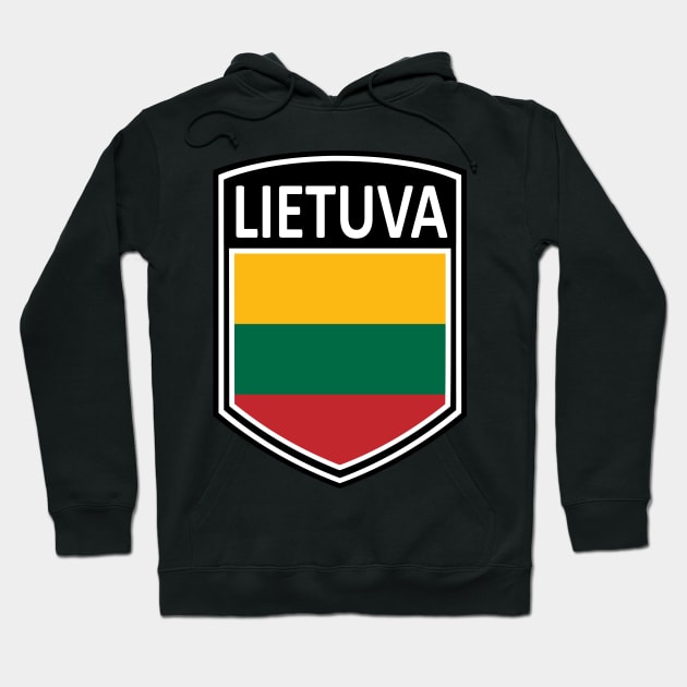 Flag Shield - Lietuva Hoodie by Taylor'd Designs